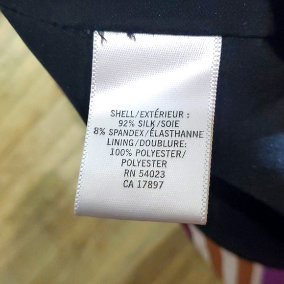 Banana Republic Silk Multi Color Striped Spaghetti Strap Dress Sz 12 - Picture 5 of 7